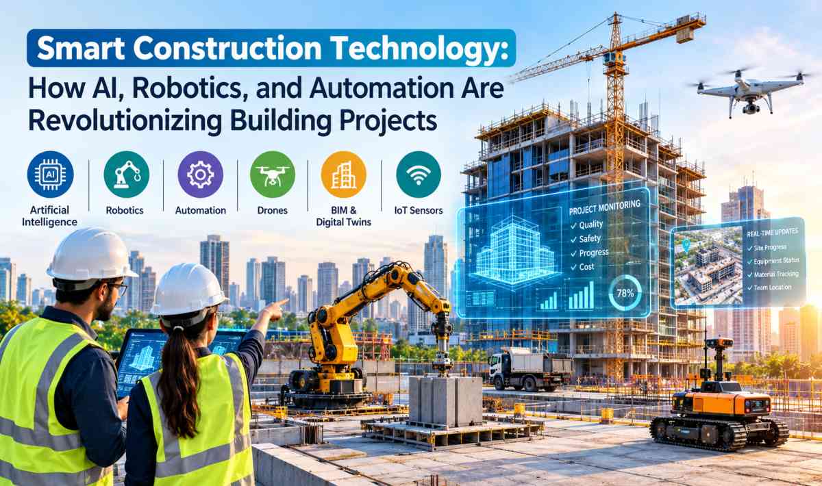 Smart Construction Technology: How AI, Robotics, and Automation Are Revolutionizing Building Projects